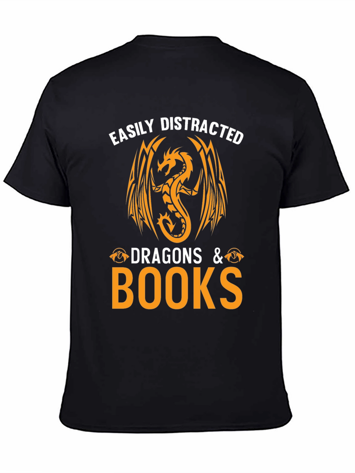 Easily Distracted by Dragons & Books T-Shirt