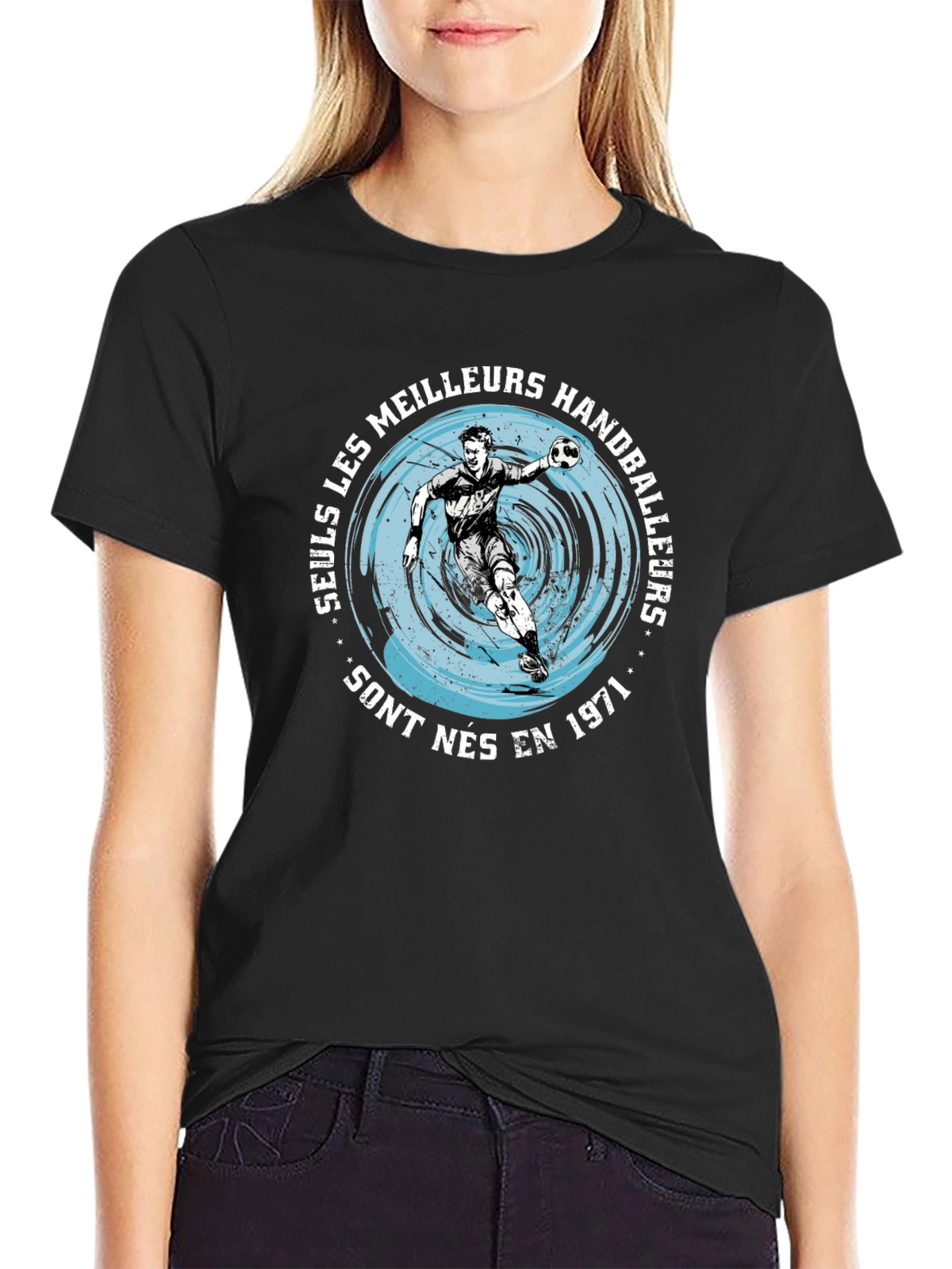 Handball Player Graphic T-Shirt - Born in 1971