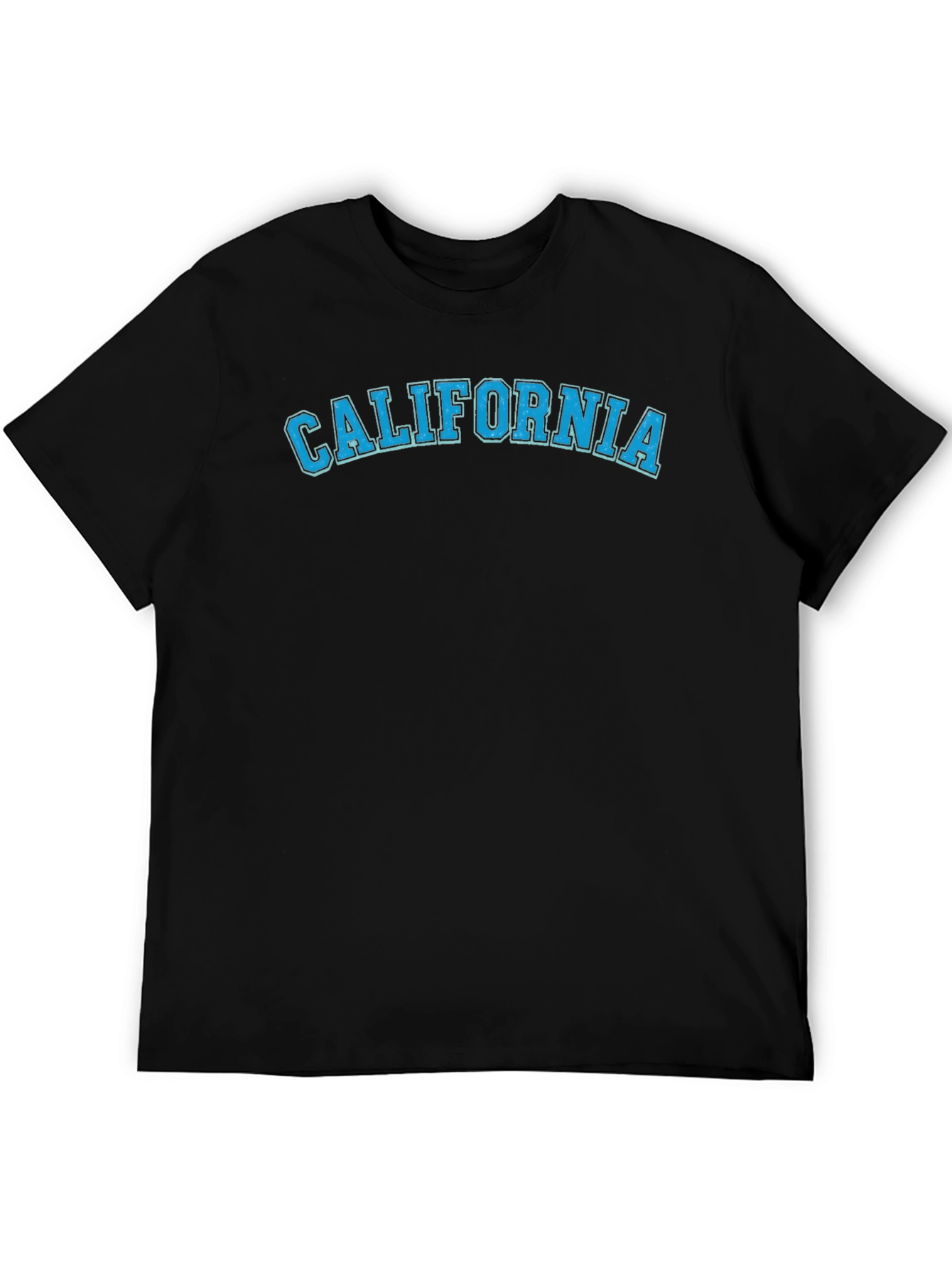 California T-Shirt - Classic Collegiate Style - Black