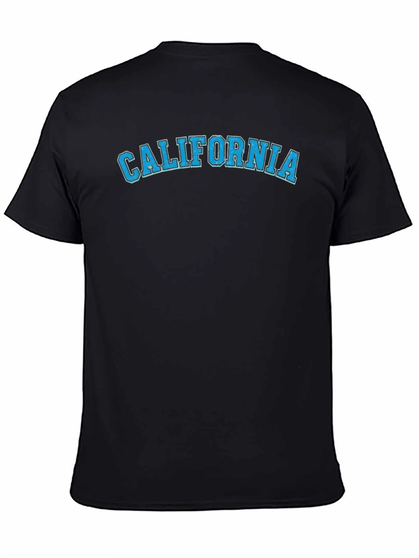 California T-Shirt - Classic Collegiate Style - Black