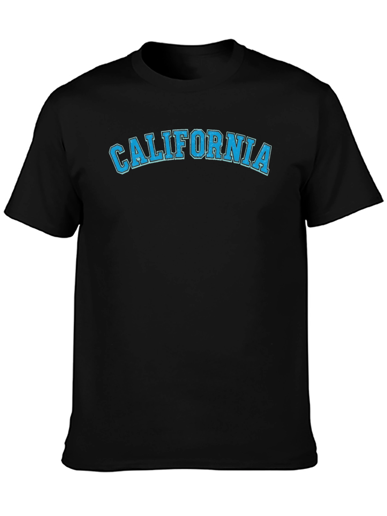 California T-Shirt - Classic Collegiate Style - Black