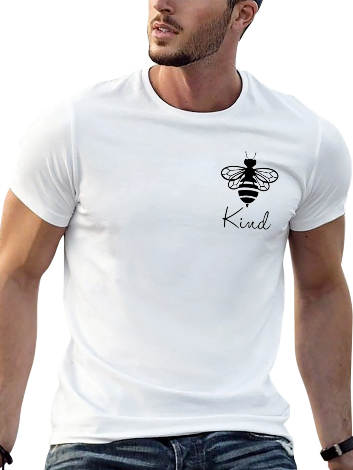 Kind Bee Graphic Tee - Black
