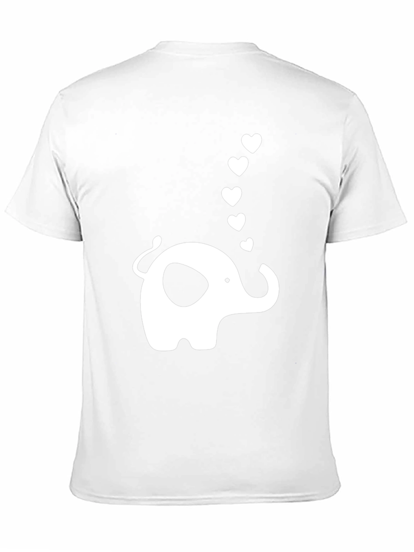 Elephant Love Graphic T-Shirt - Black
