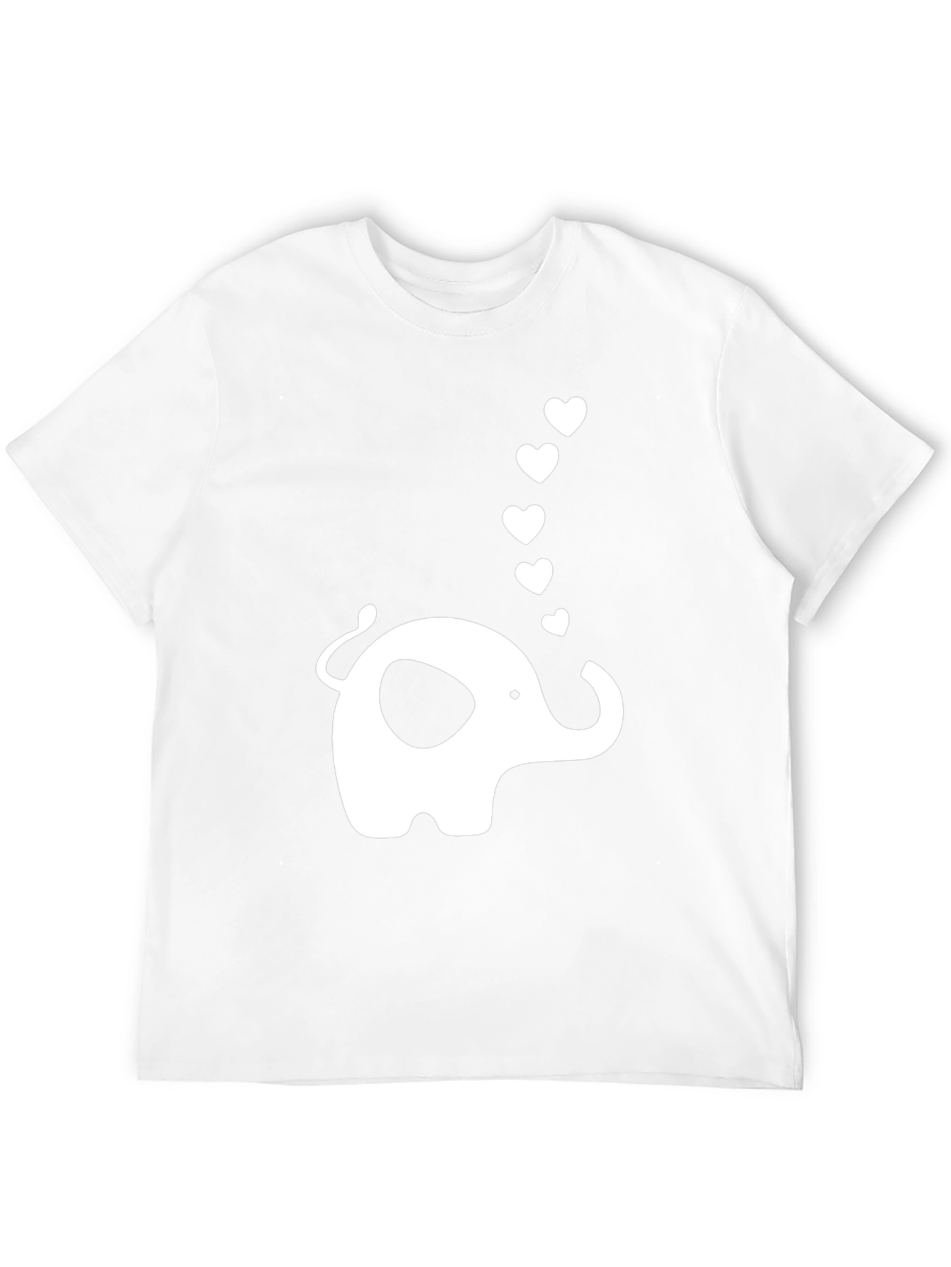 Elephant Love Graphic T-Shirt - Black