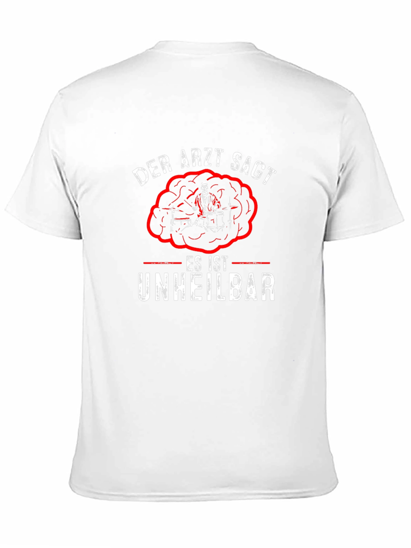 Der Arzt Sagt Drummer T-Shirt - Black Cotton