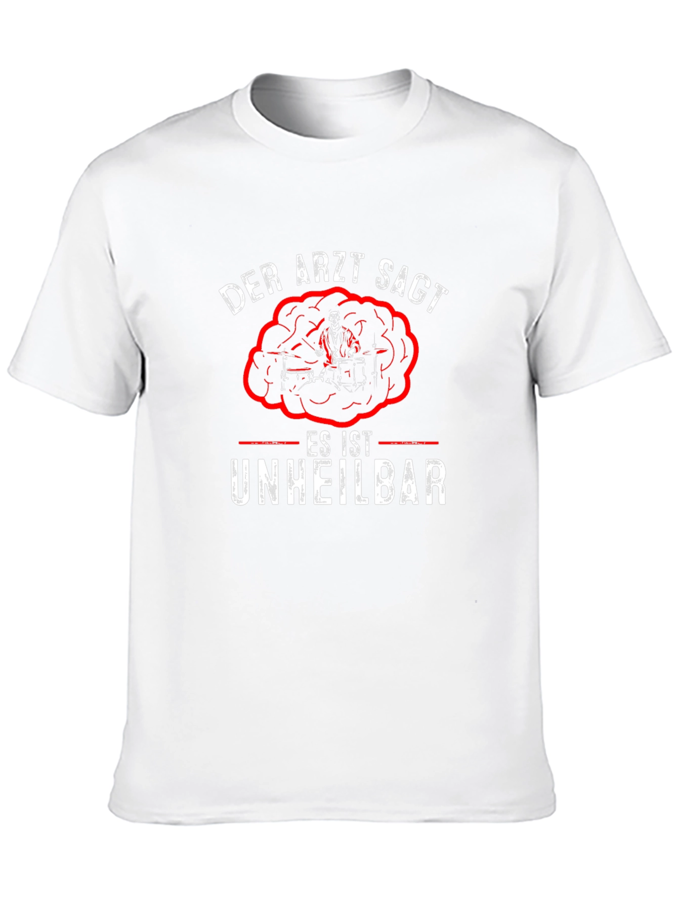 Der Arzt Sagt Drummer T-Shirt - Black Cotton