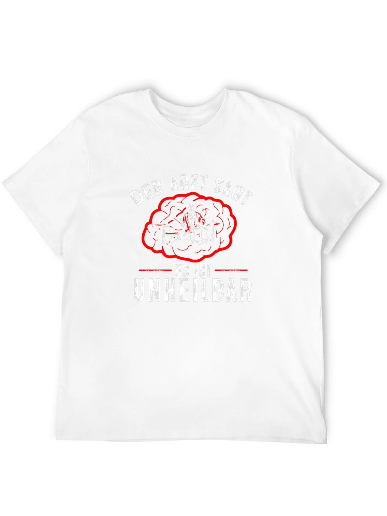 Der Arzt Sagt Drummer T-Shirt - Black Cotton