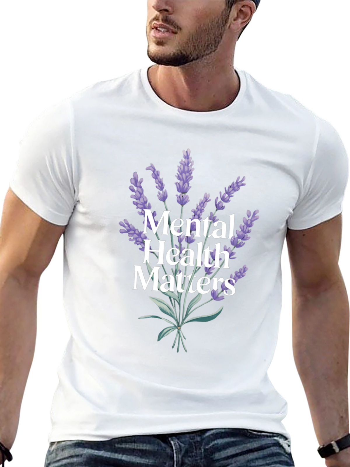 Mental Health Matters Lavender Graphic Tee