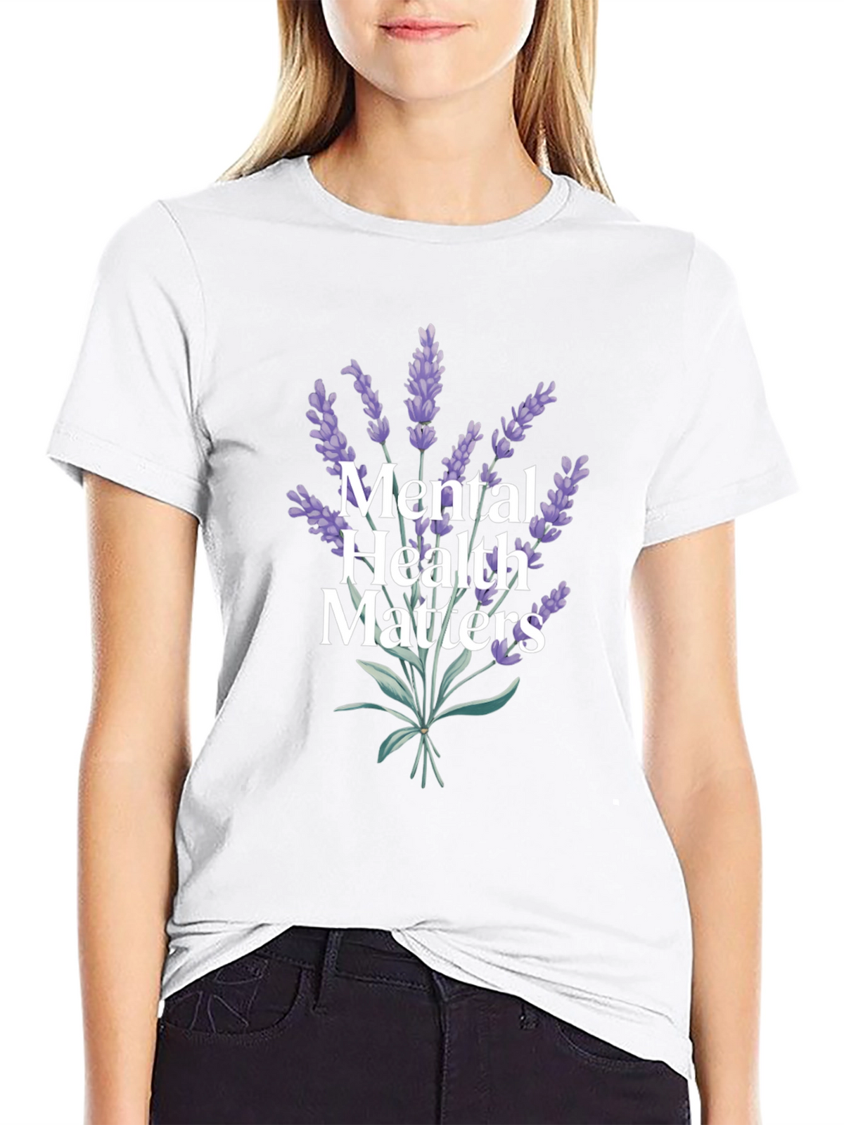 Mental Health Matters Lavender Graphic Tee