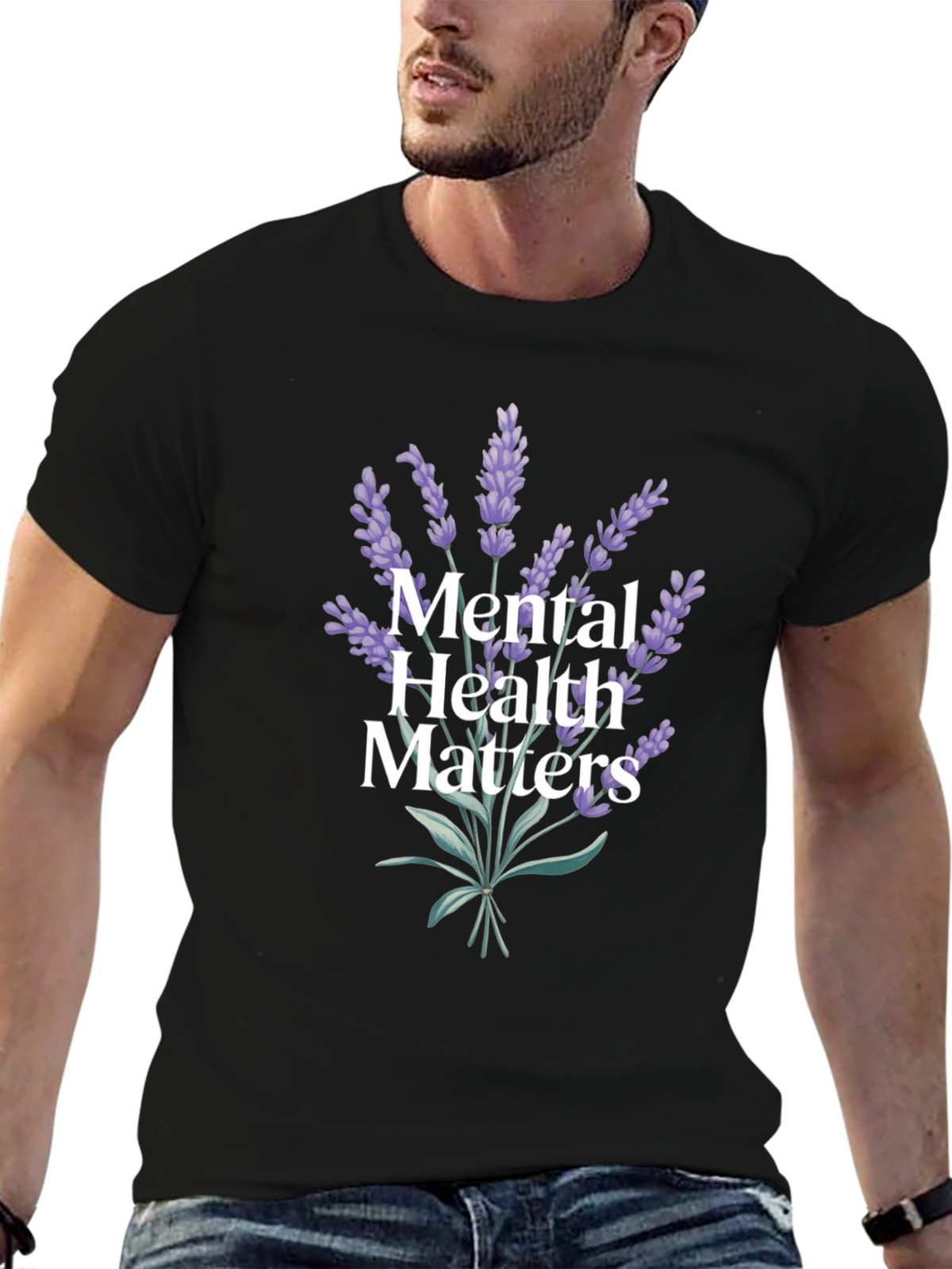 Mental Health Matters Lavender Graphic Tee