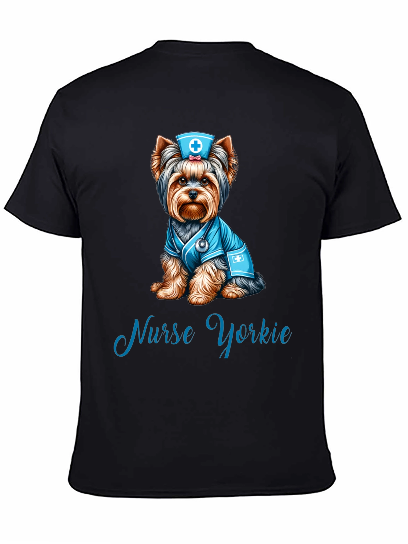 Nurse Yorkie T-Shirt: Adorable Dog Lover Tee
