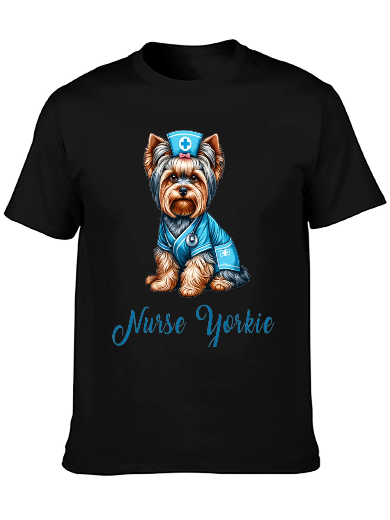 Nurse Yorkie T-Shirt: Adorable Dog Lover Tee