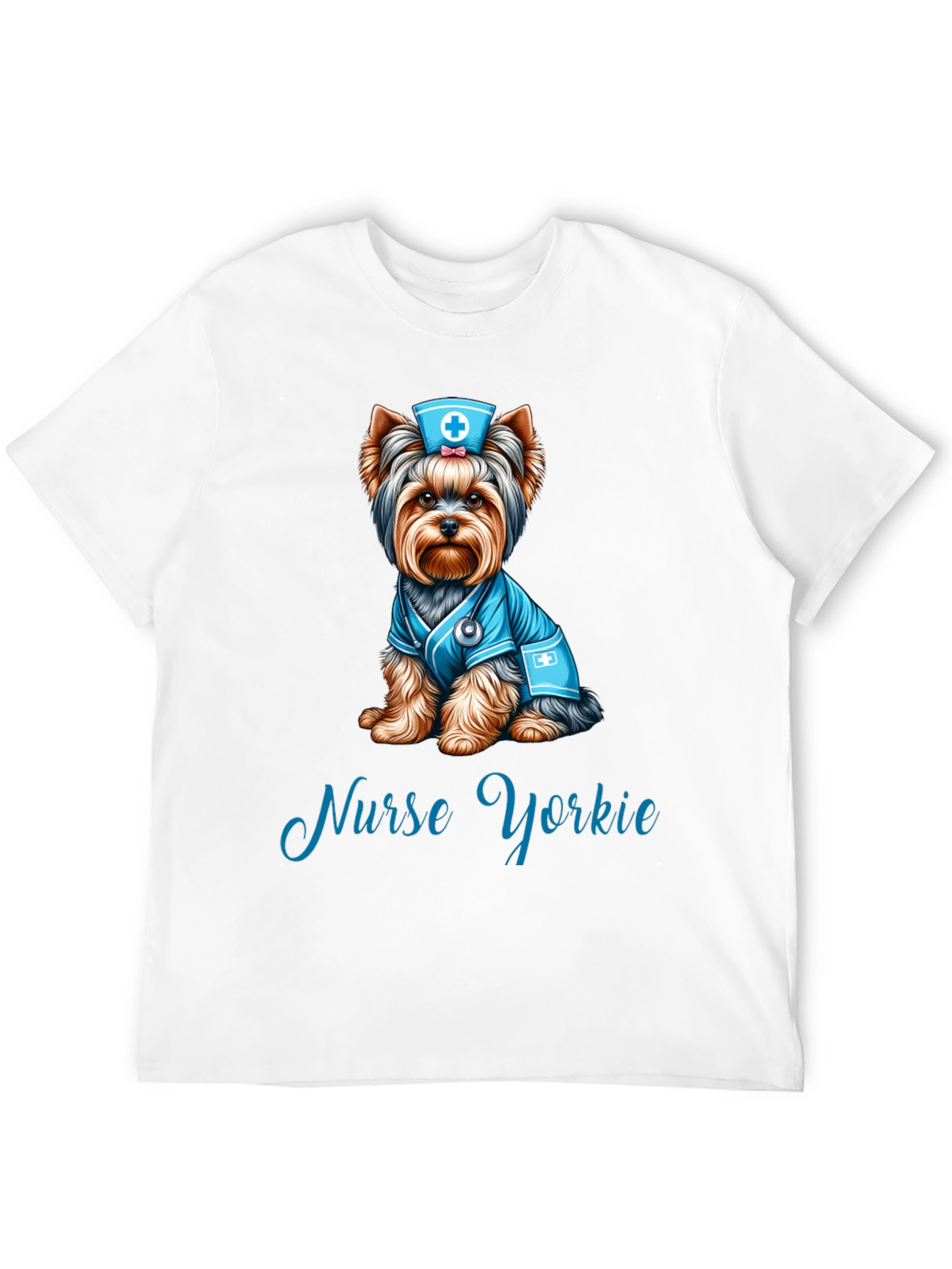 Nurse Yorkie T-Shirt: Adorable Dog Lover Tee