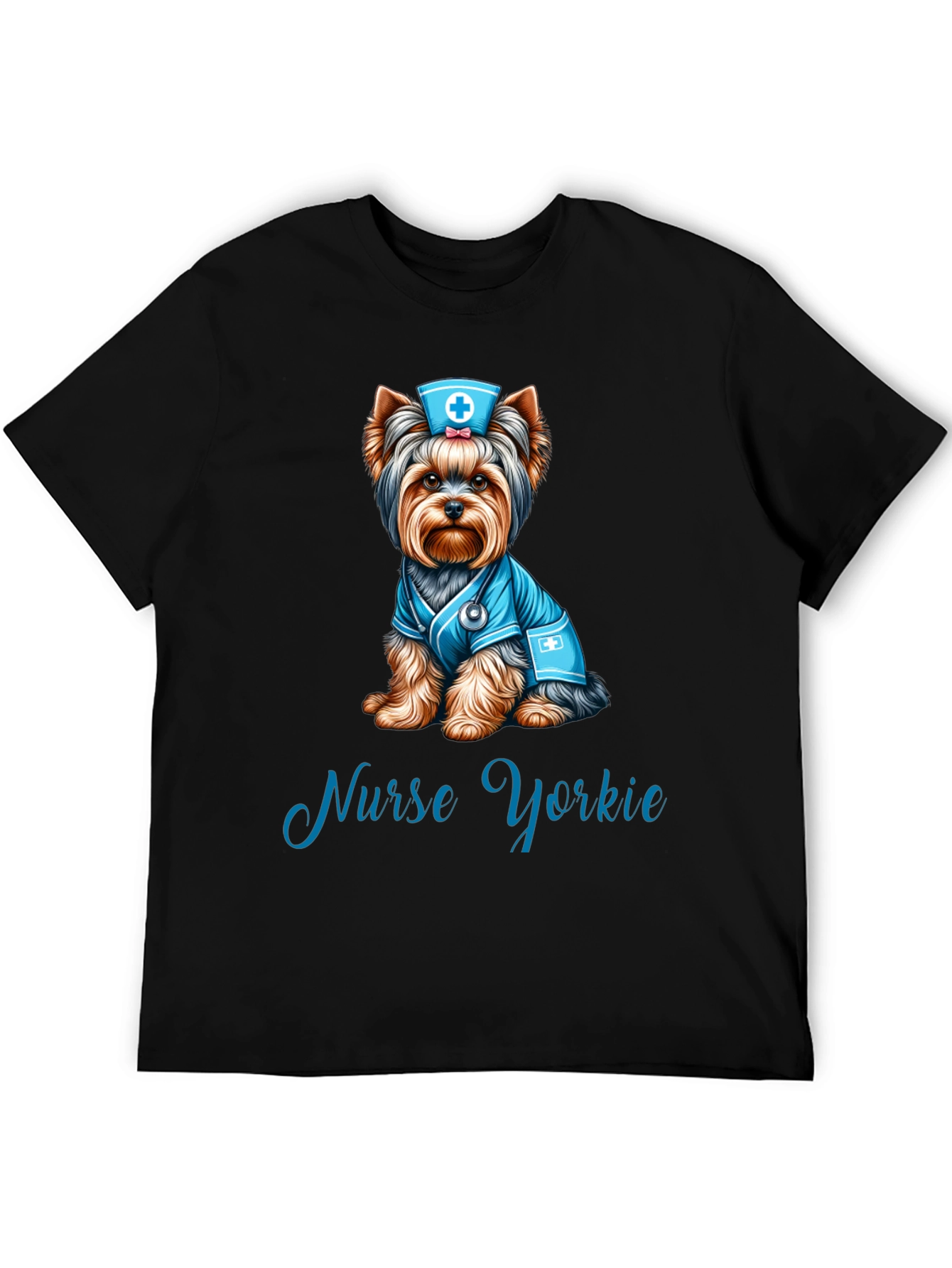Nurse Yorkie T-Shirt: Adorable Dog Lover Tee