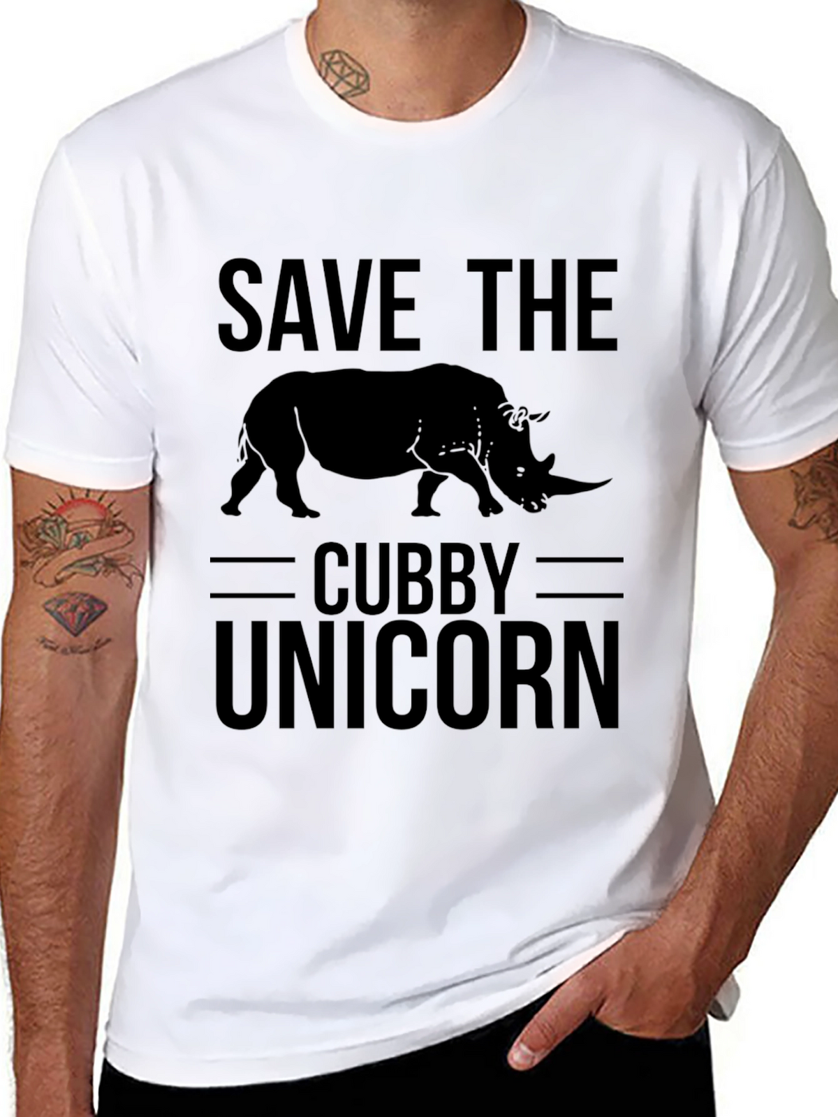 Save the Cubby Unicorn Graphic Tee