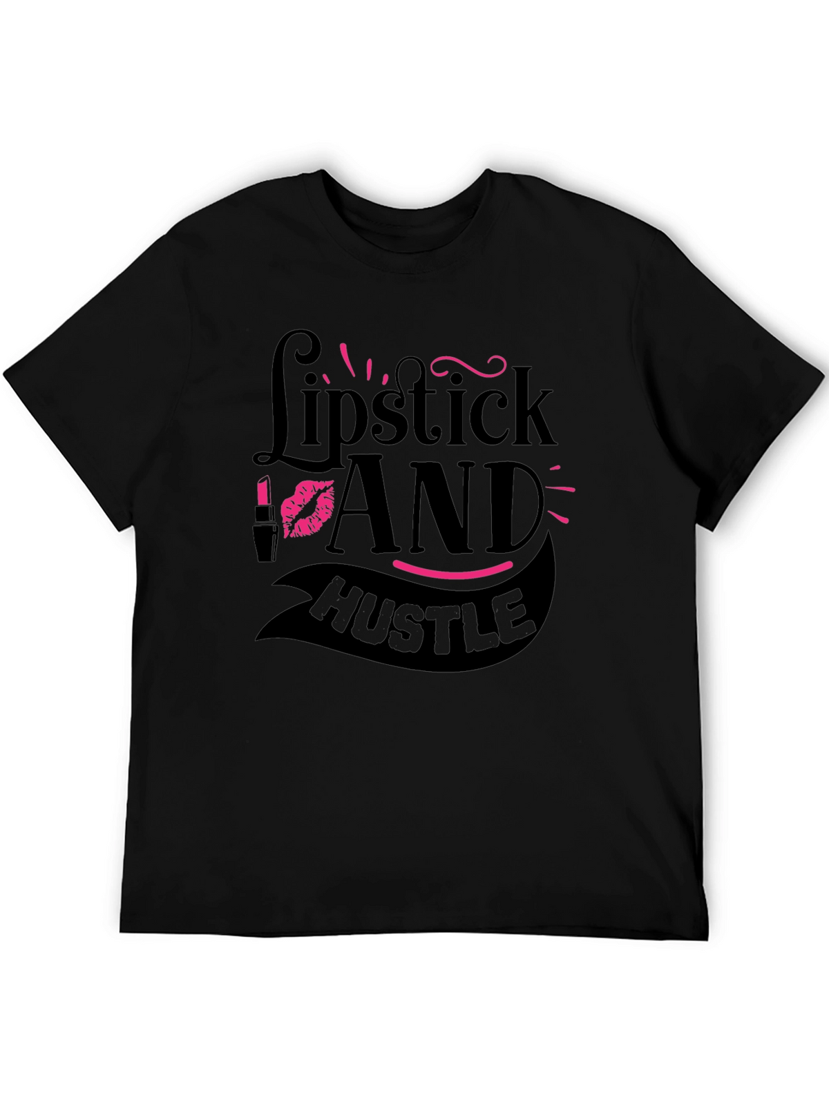 Lipstick and Hustle Graphic T-Shirt