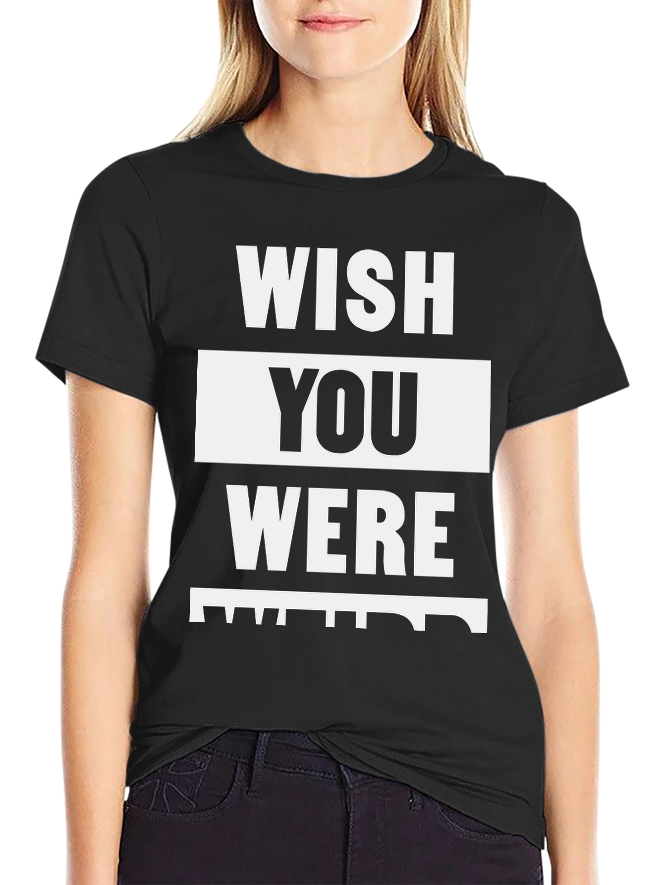 Wish You Were Here Black T-Shirt