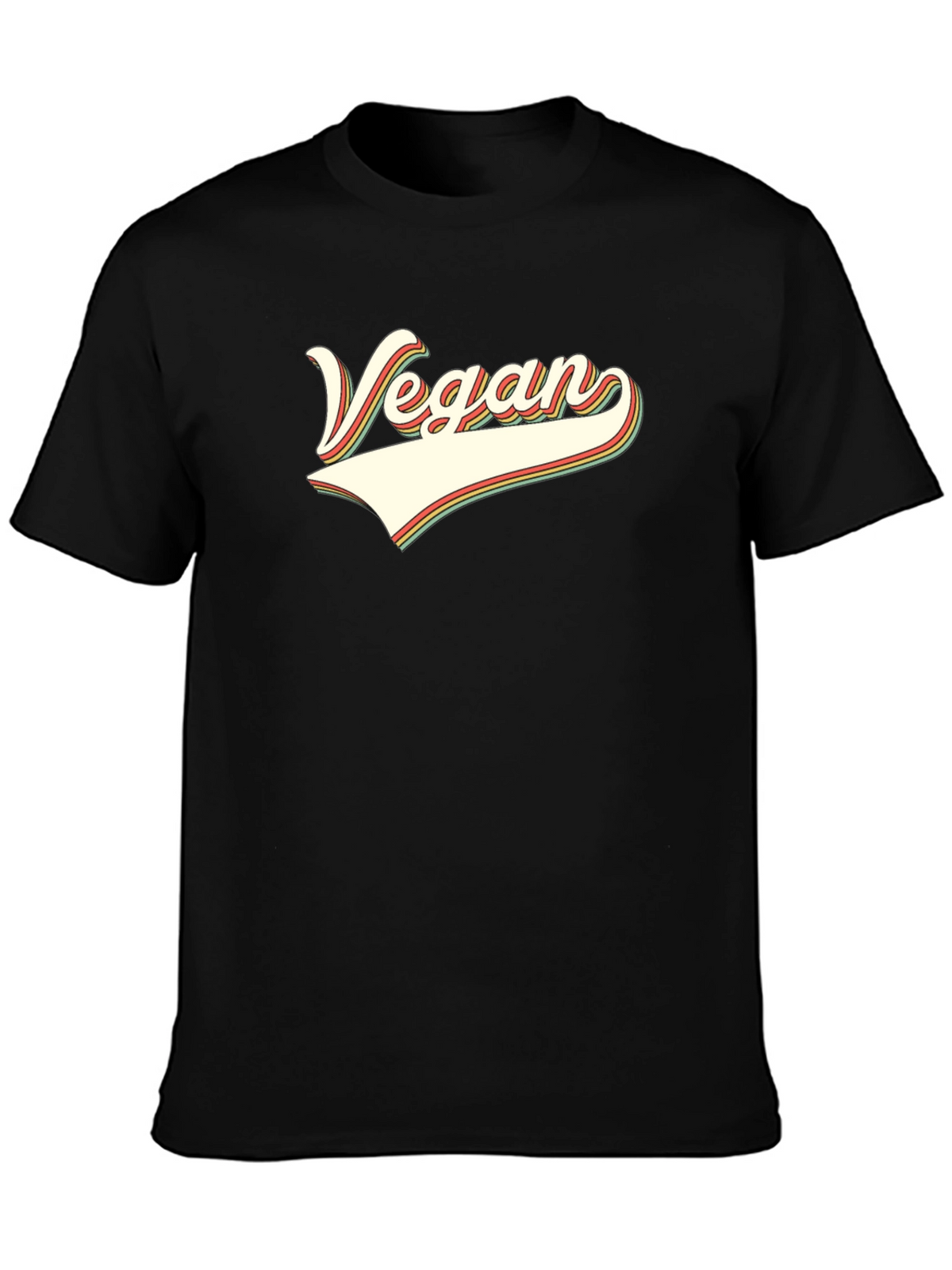 Vegan Retro Style Graphic T-Shirt