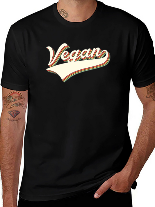 Vegan Retro Style Graphic T-Shirt