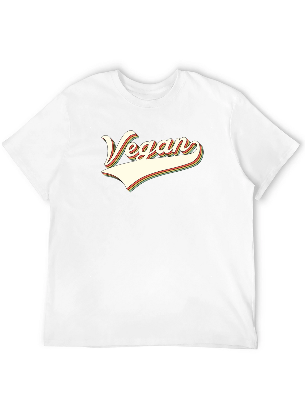 Vegan Retro Style Graphic T-Shirt