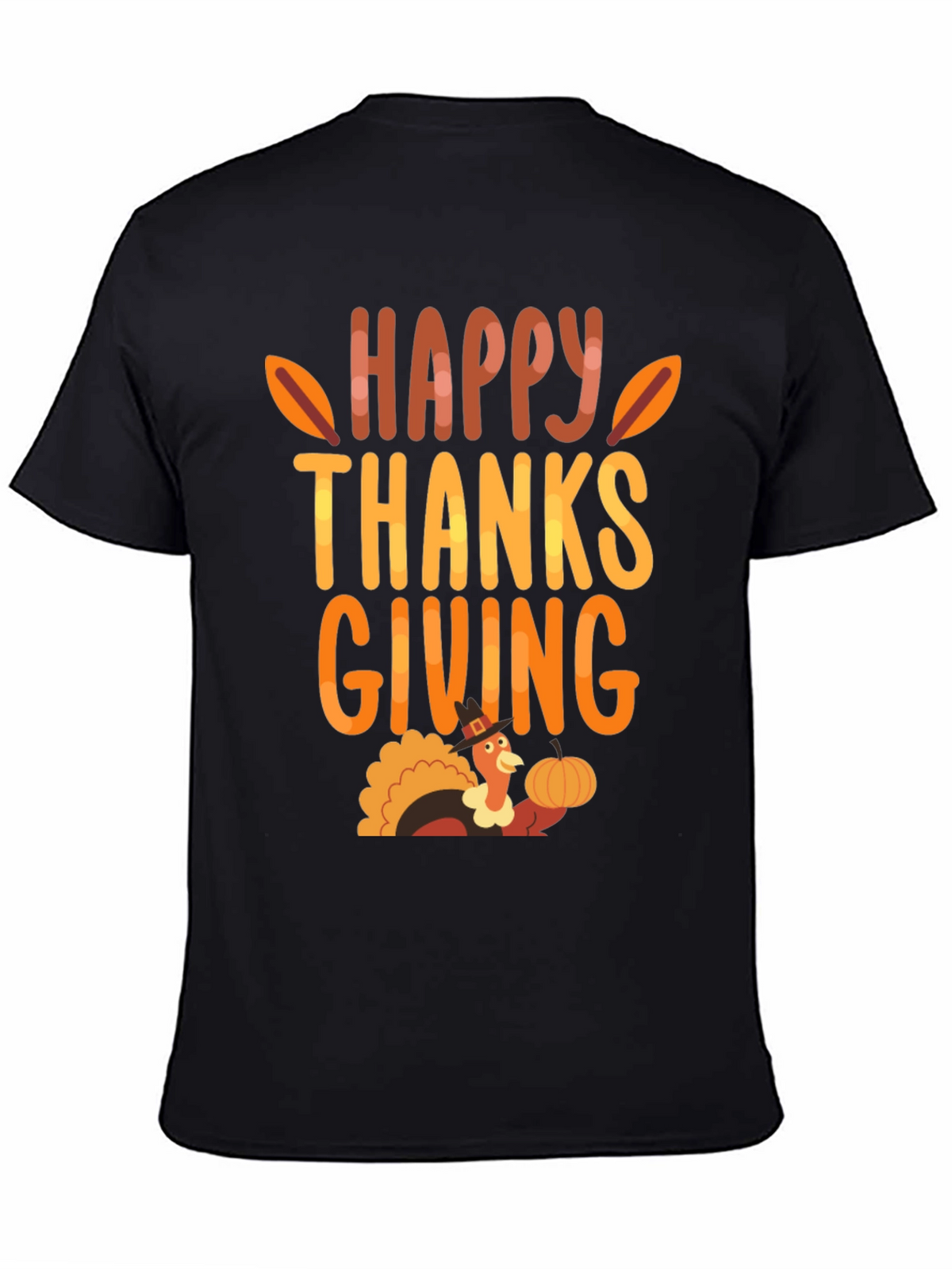 Happy Thanksgiving Turkey Graphic T-Shirt
