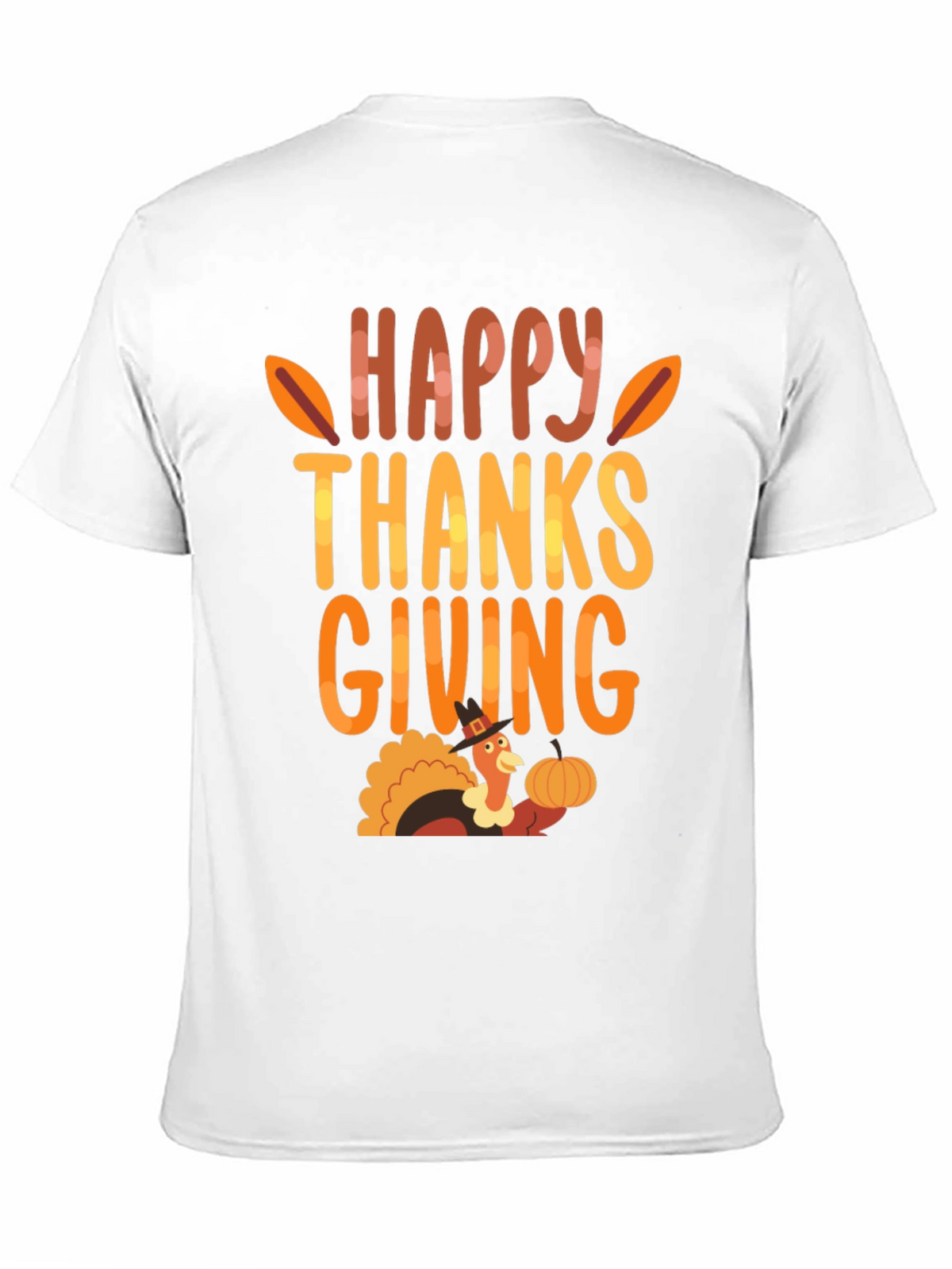 Happy Thanksgiving Turkey Graphic T-Shirt