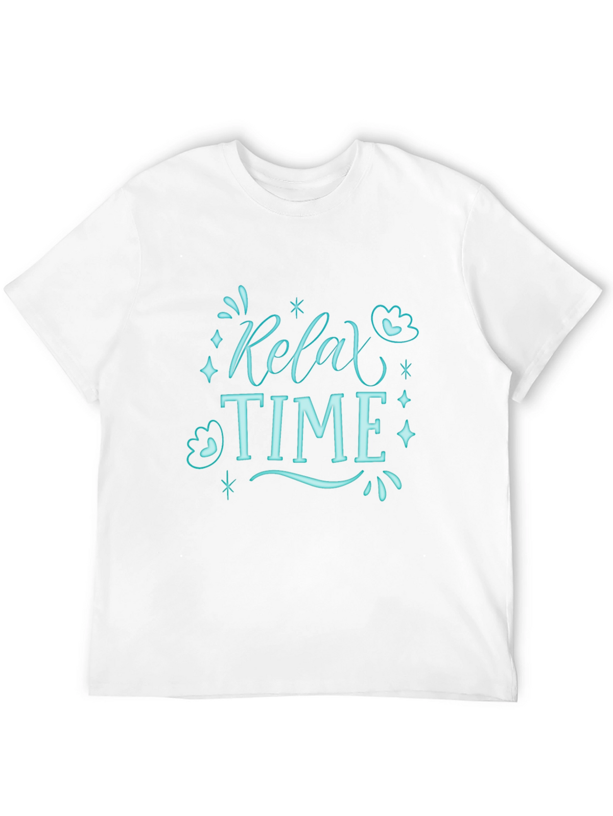 Relax Time Black Graphic Tee