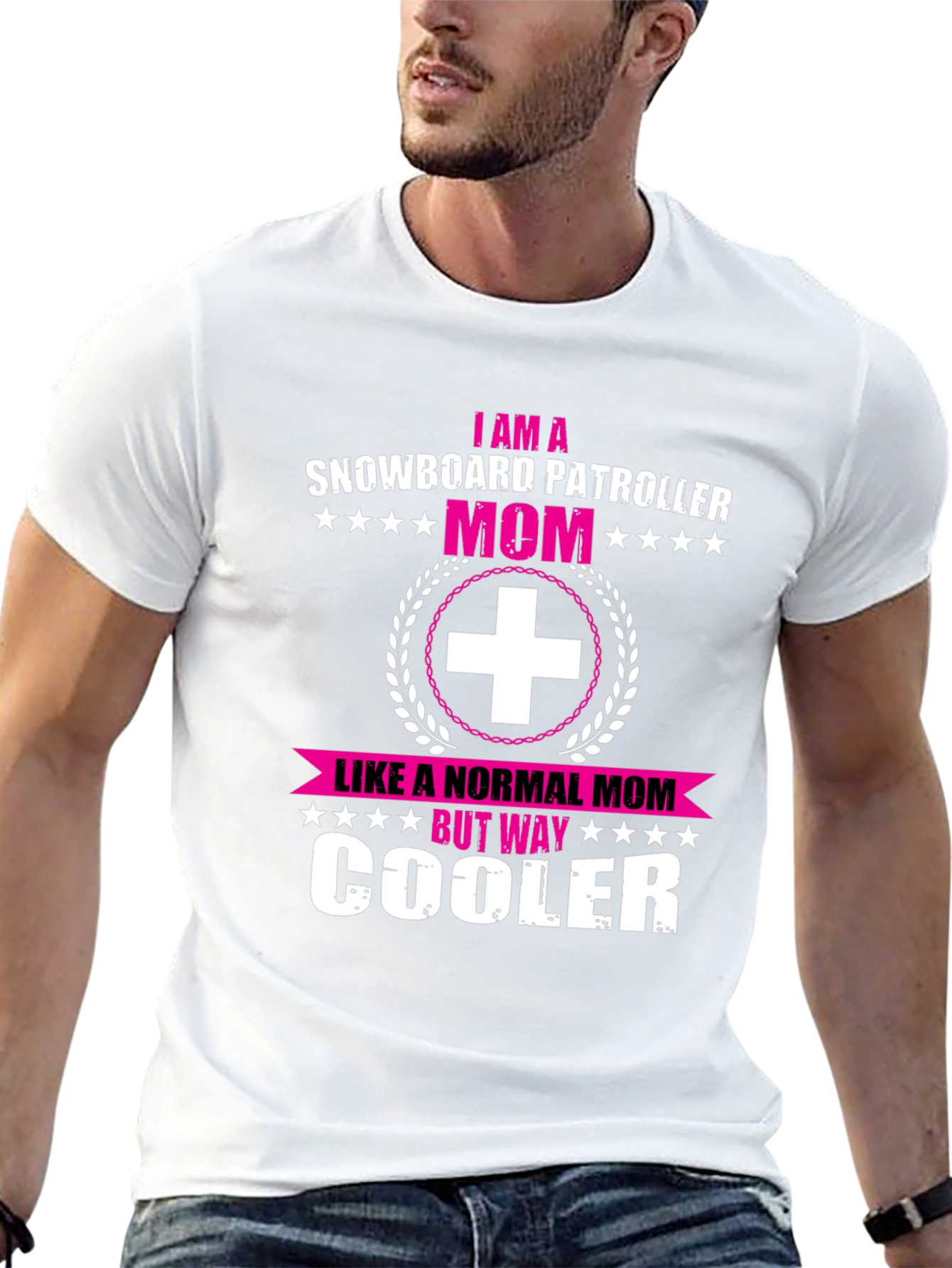 Snowboard Patroller Mom Graphic T-Shirt