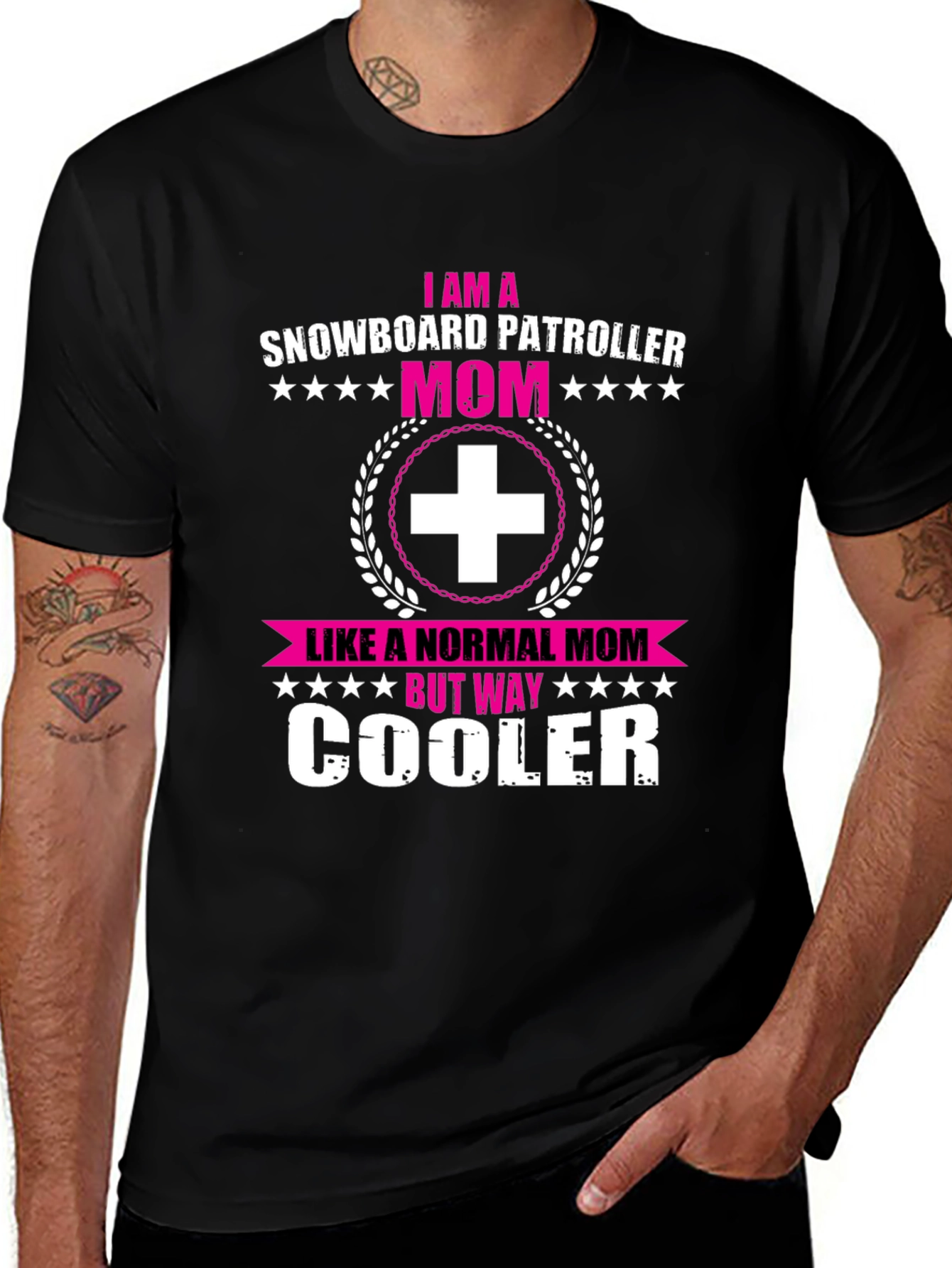 Snowboard Patroller Mom Graphic T-Shirt