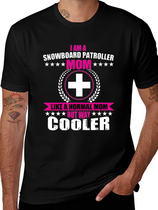 Snowboard Patroller Mom Graphic T-Shirt