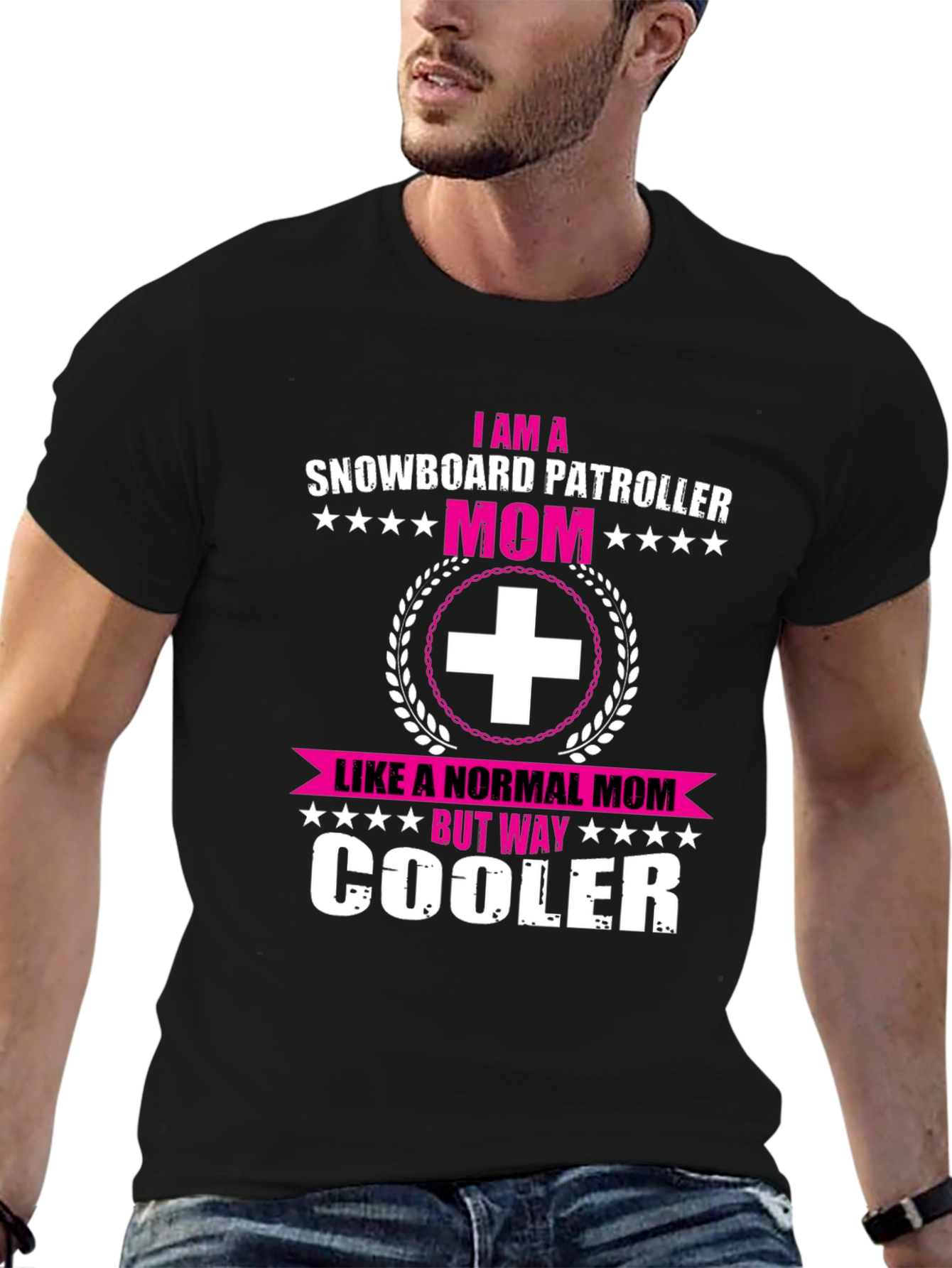 Snowboard Patroller Mom Graphic T-Shirt
