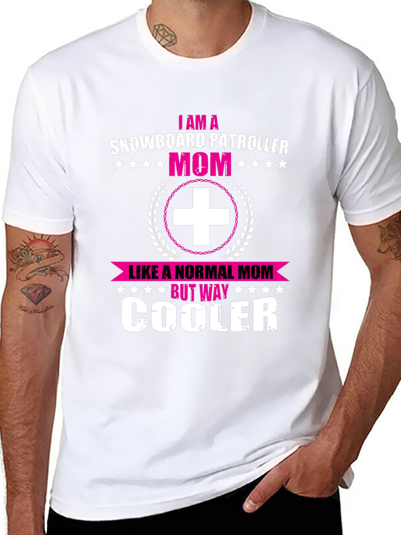 Snowboard Patroller Mom Graphic T-Shirt