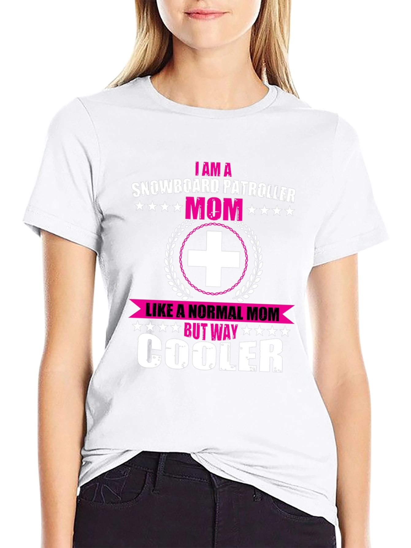 Snowboard Patroller Mom Graphic T-Shirt