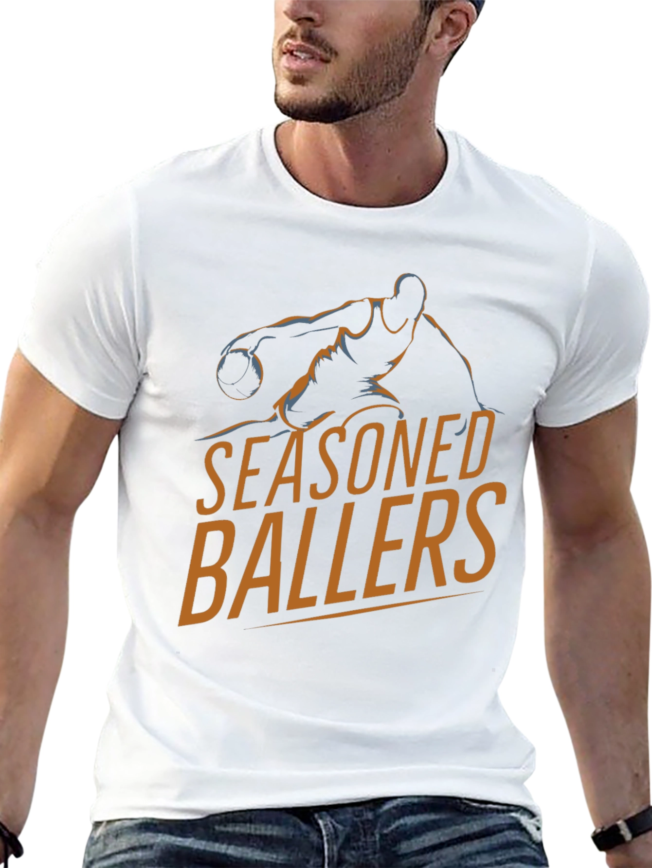 Seasoned Ballers Black Graphic Tee