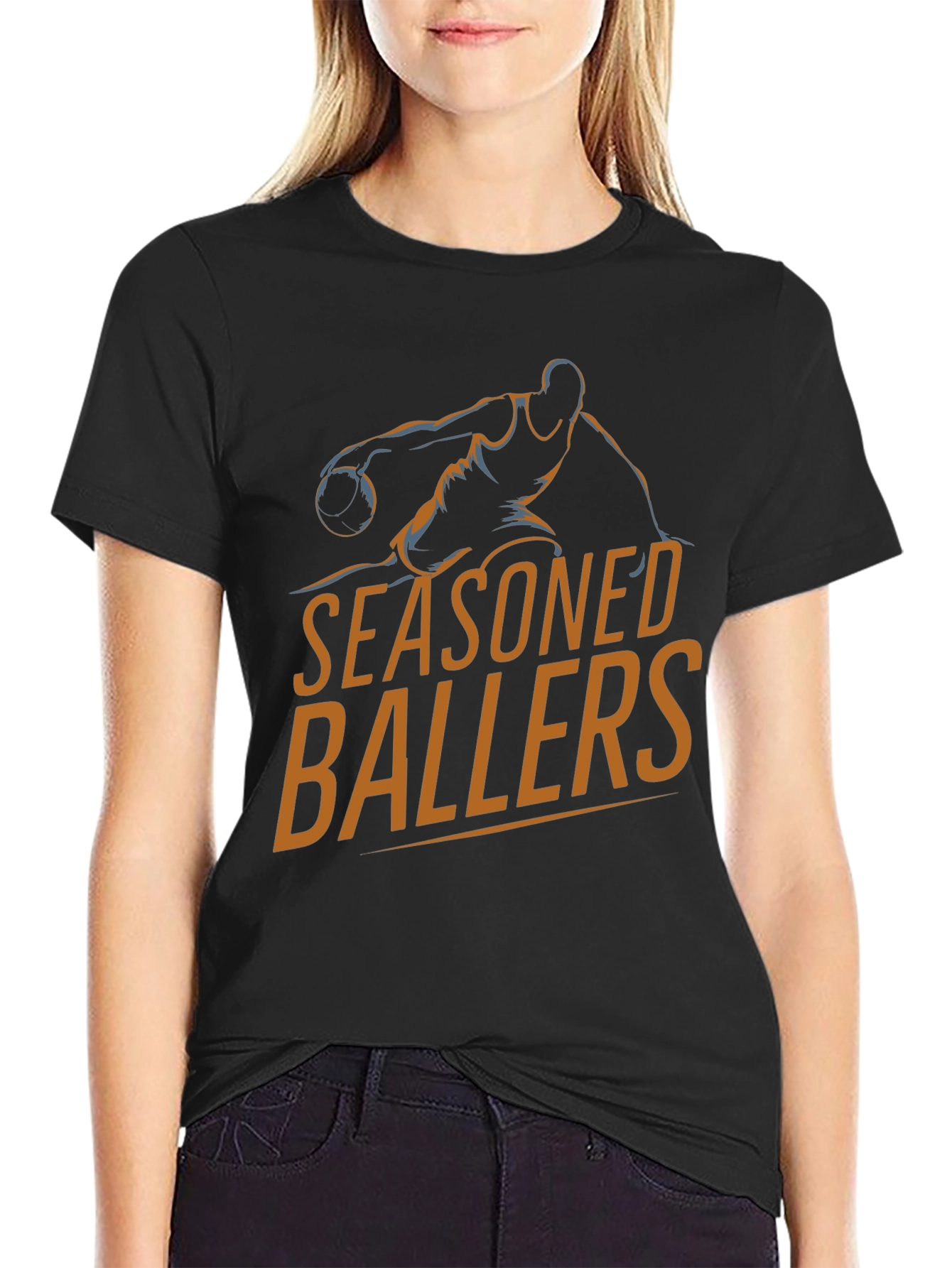 Seasoned Ballers Black Graphic Tee