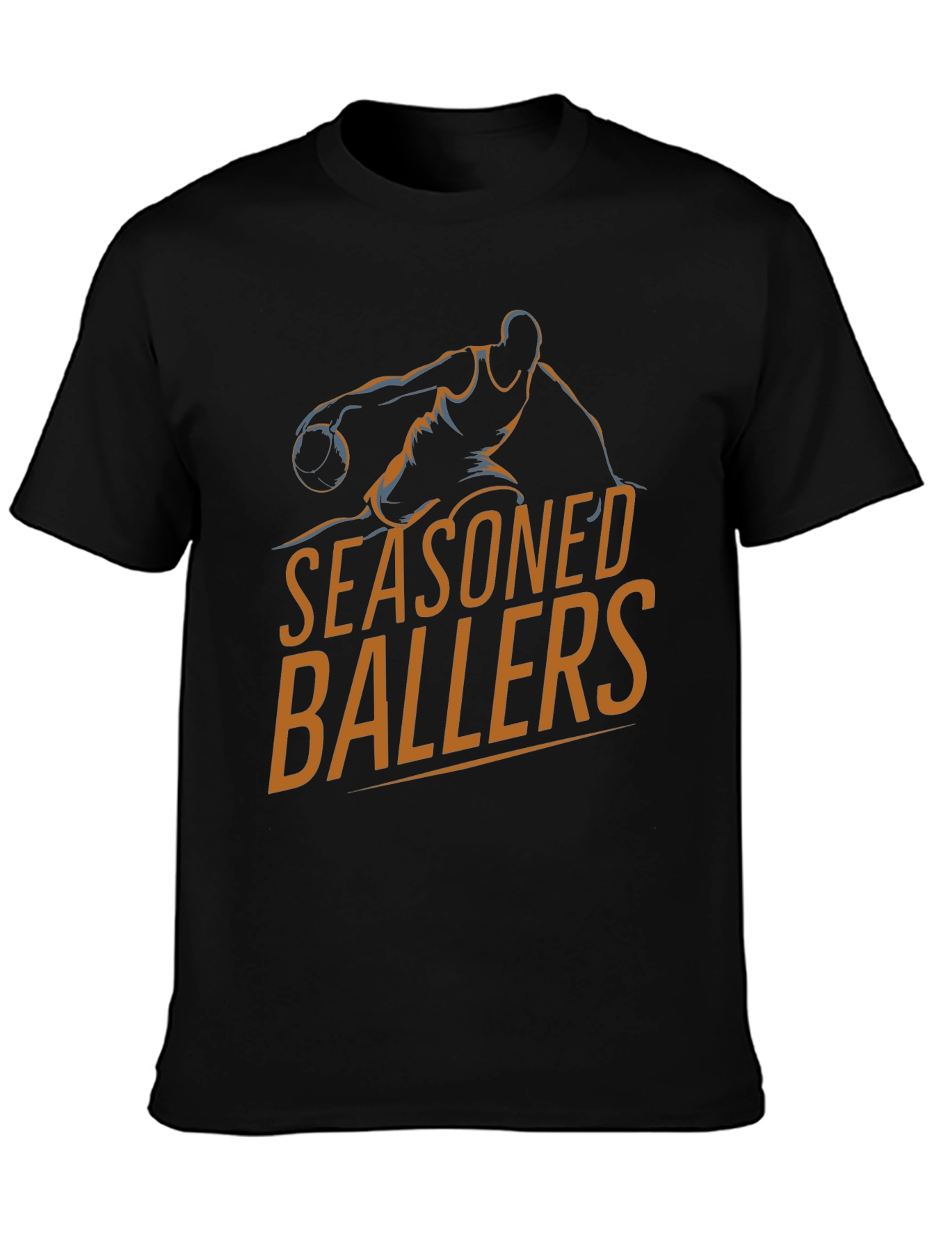 Seasoned Ballers Black Graphic Tee
