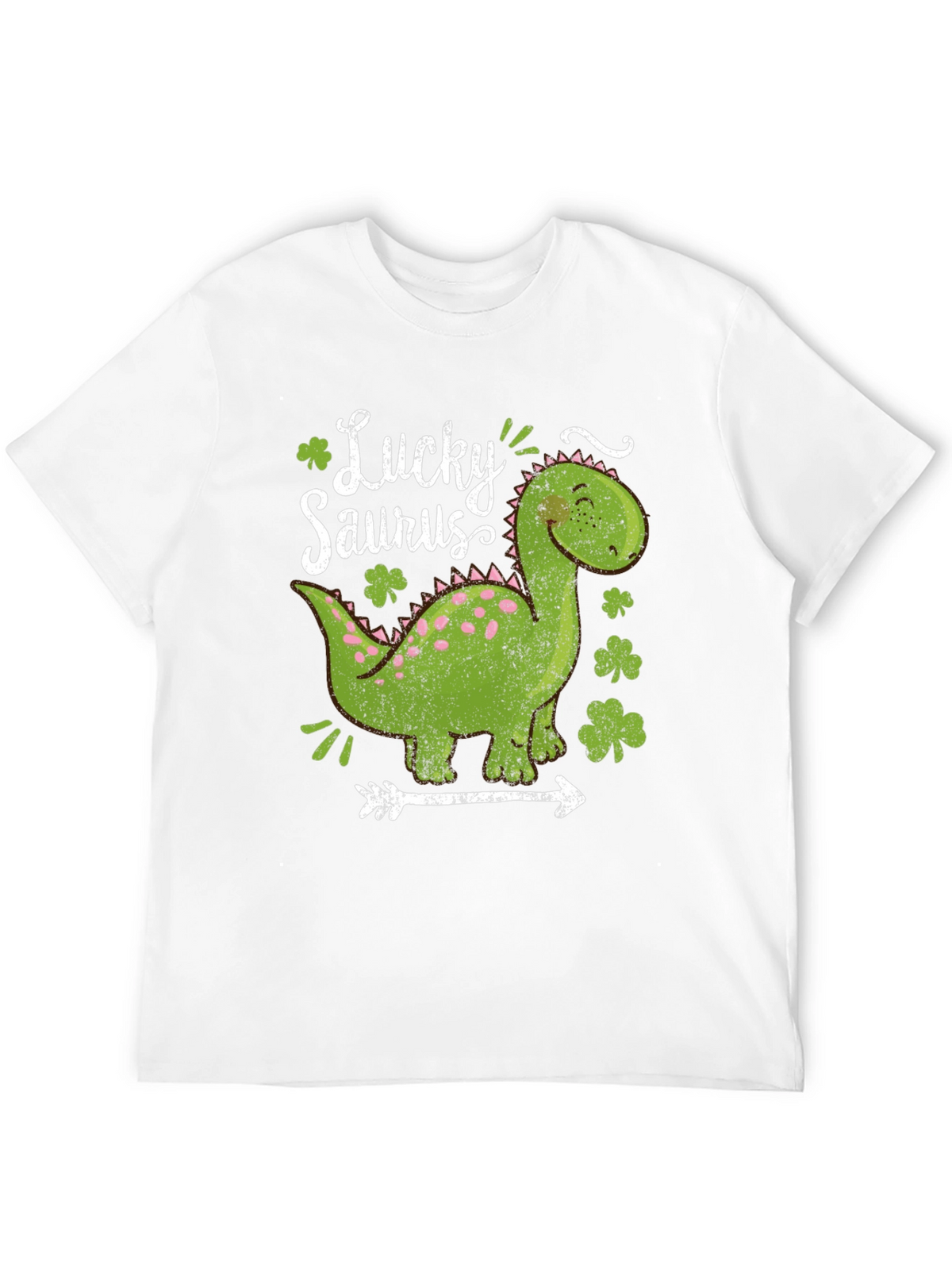 Lucky Saurus T-Shirt - St. Patricks Day Dinosaur Tee