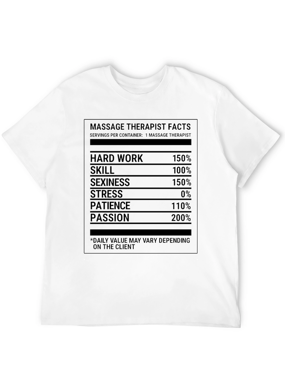Massage Therapist Facts T-Shirt Funny Gift