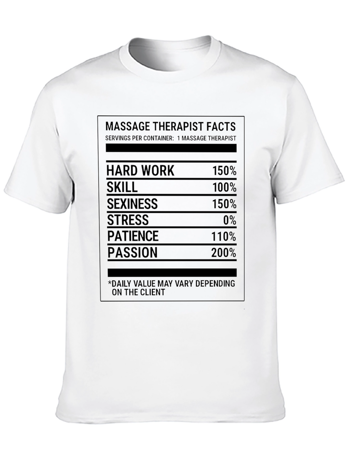 Massage Therapist Facts T-Shirt Funny Gift