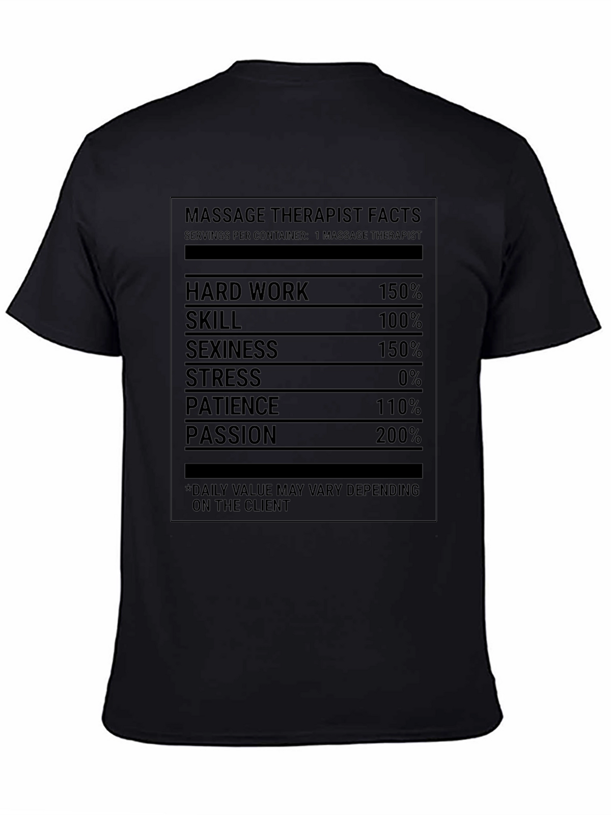 Massage Therapist Facts T-Shirt Funny Gift