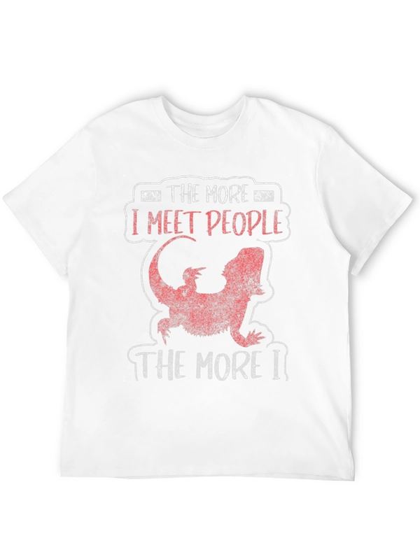 The More I Meet People Bearded Dragon Tee