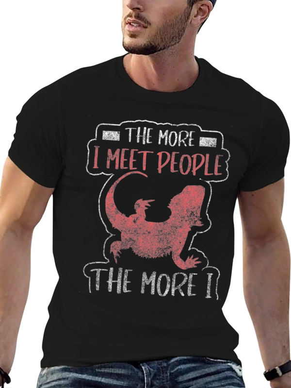 The More I Meet People Bearded Dragon Tee