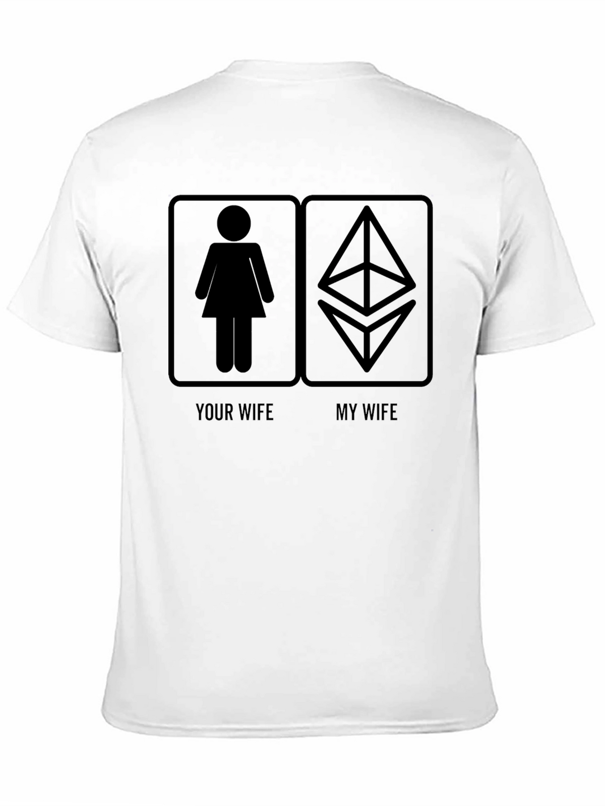 Funny Crypto T-Shirt: Your Wife vs. My Wife