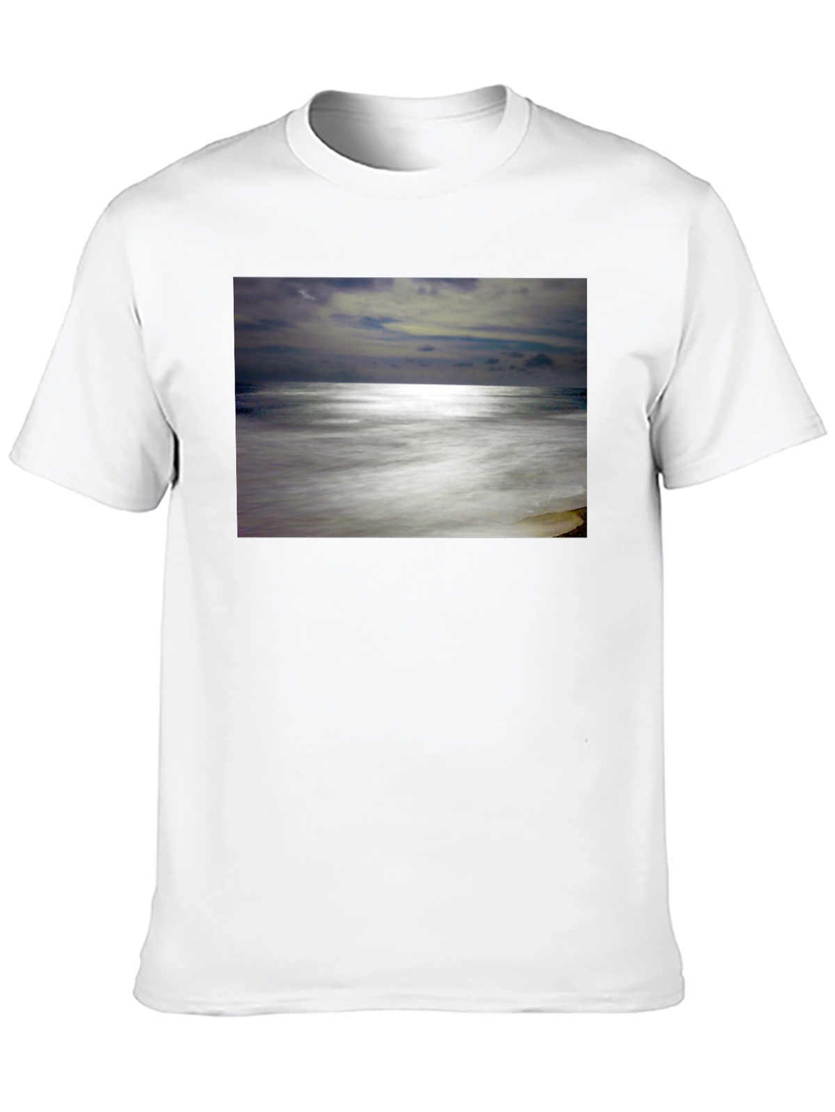 Ocean Scene Graphic Black T-Shirt