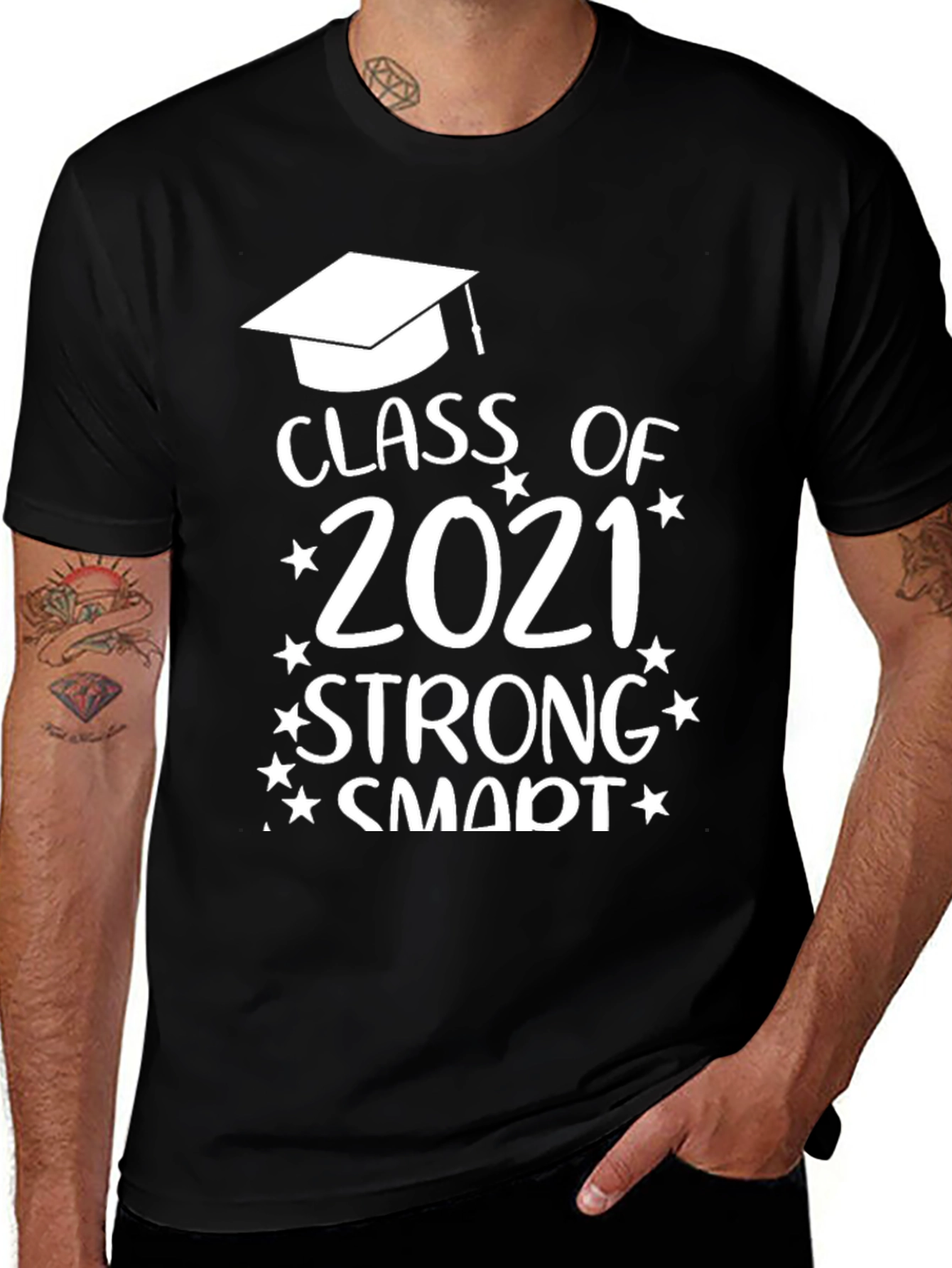 Class of 2021 Strong Smart T-Shirt Graduation Gift