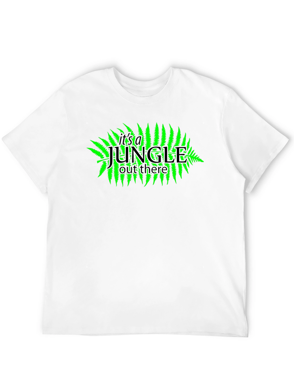 Jungle Graphic Tee - Black Cotton Blend