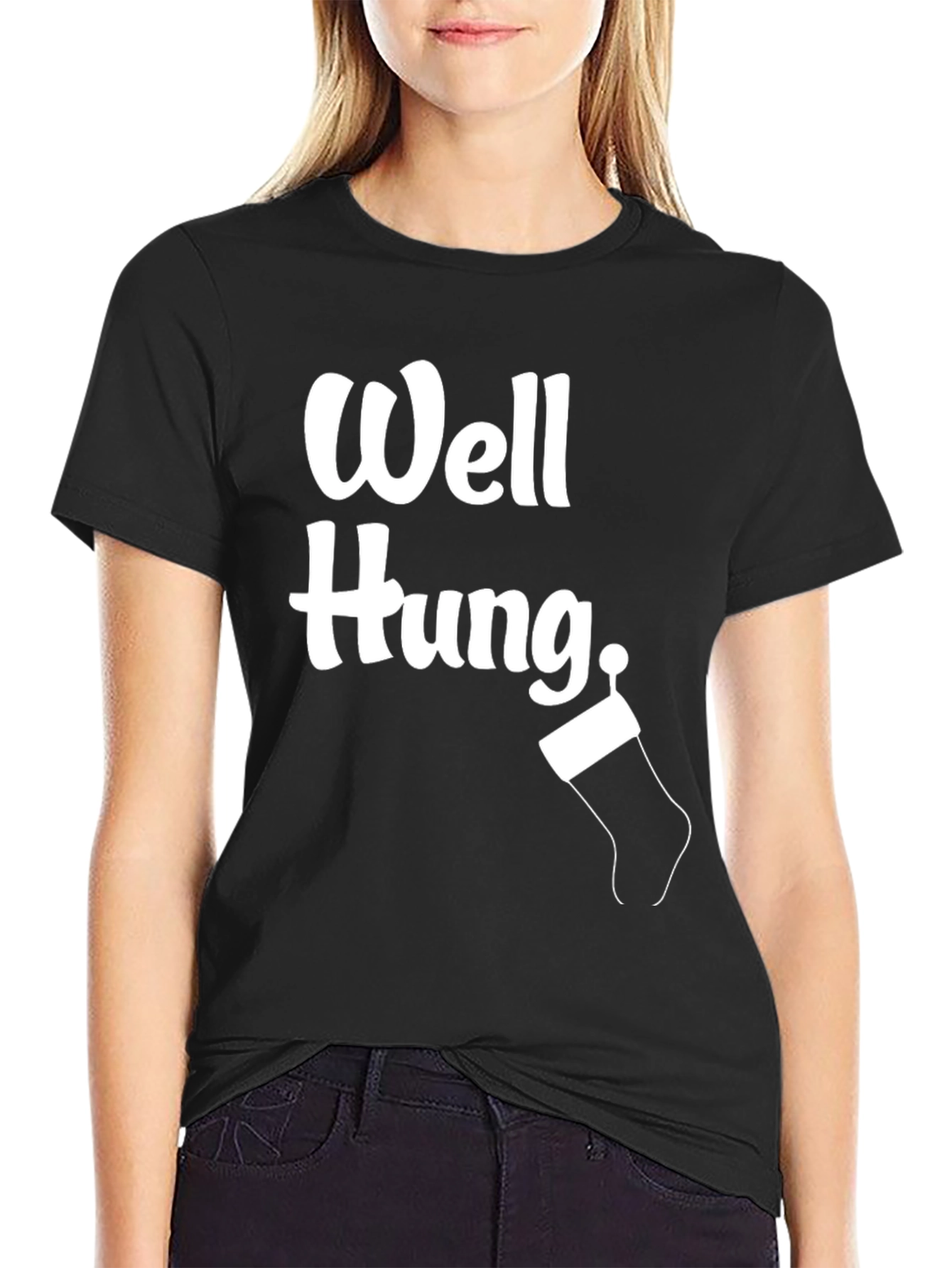 Well Hung Christmas T-Shirt - Funny Holiday Tee
