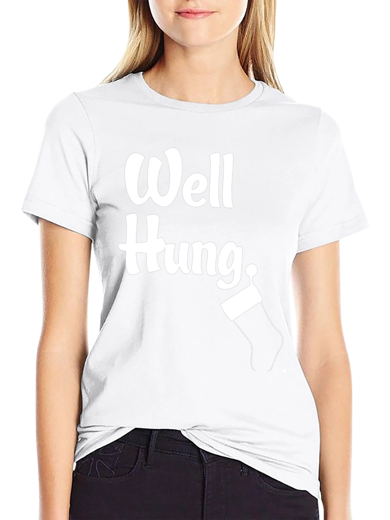 Well Hung Christmas T-Shirt - Funny Holiday Tee