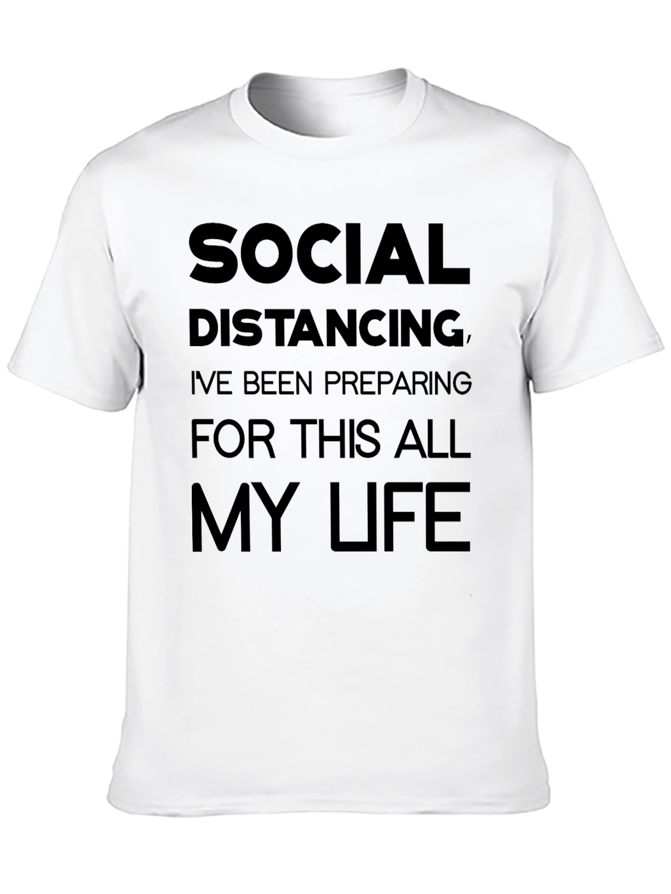 Social Distancing T-Shirt Funny Introvert Tee