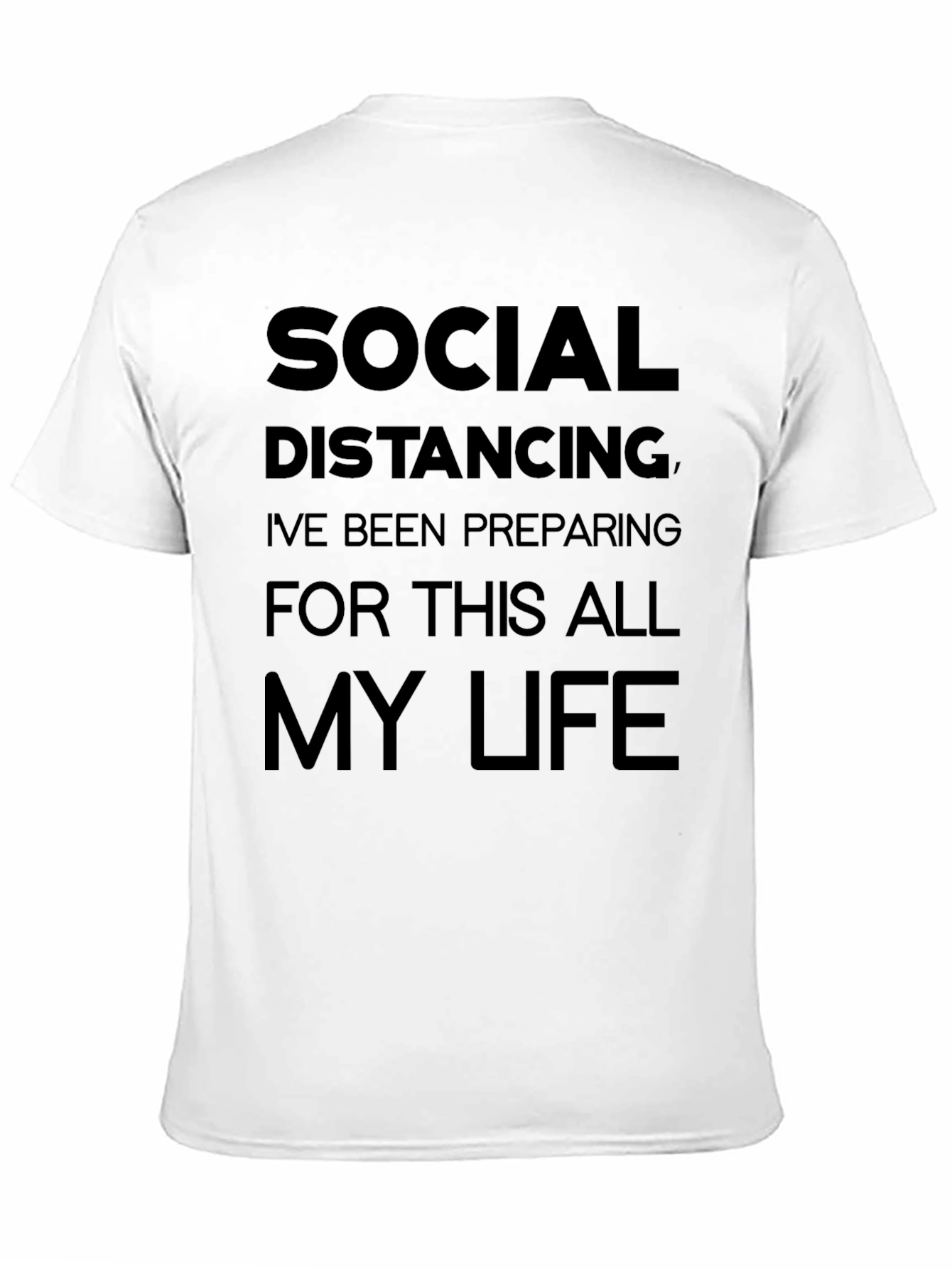 Social Distancing T-Shirt Funny Introvert Tee